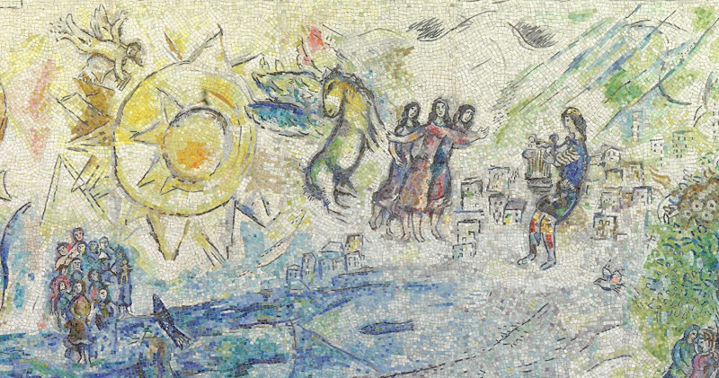 Chagall in mosaico